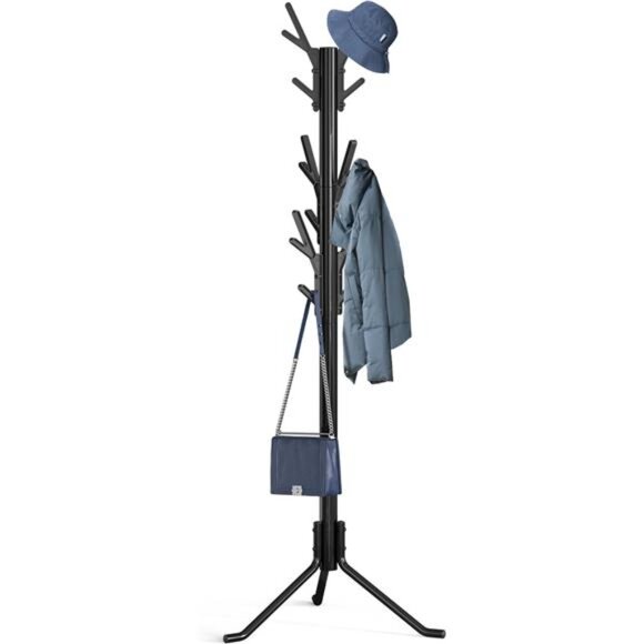 Simple Houseware Standing Coat and Hat Hanger Organizer Tree Shaped Rack - Picture 1 of 7